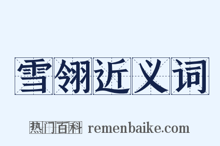 雪翎近义词是什么意思的图片